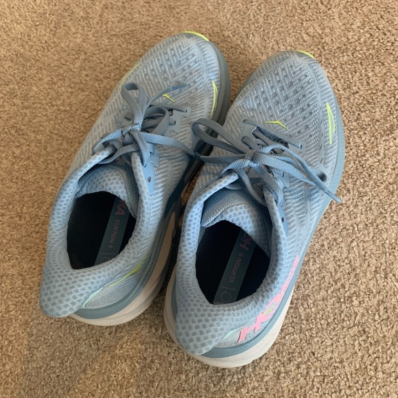 Hoka One One Blue Clifton Athletic Shoes - Picture 2 of 6